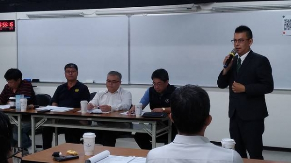 108年06月12日本會第九屆第六次理監事會議於教育訓練室召開,黃理事長兆堂出席, 理監事積極參加